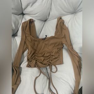 Shein brown top size small